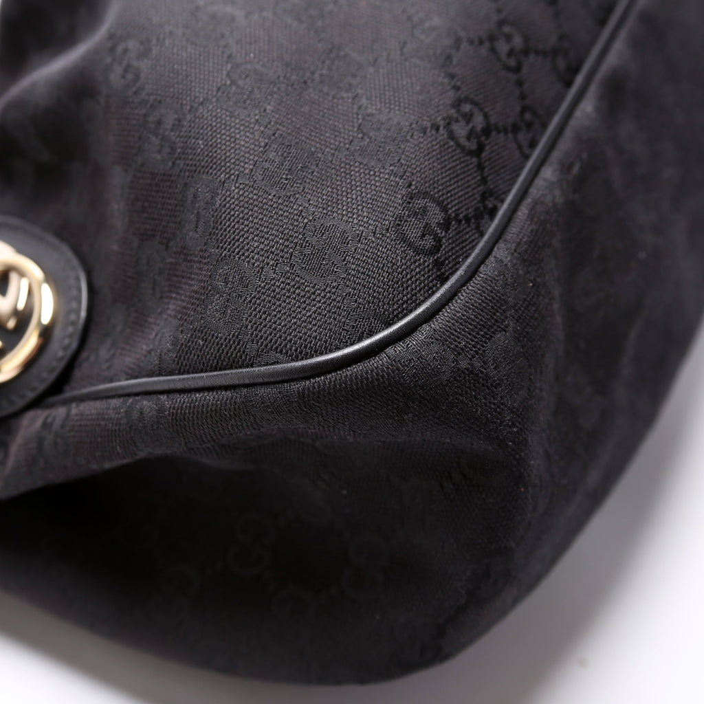 296834 GG Canvas Sukey Messenger Bag Black
