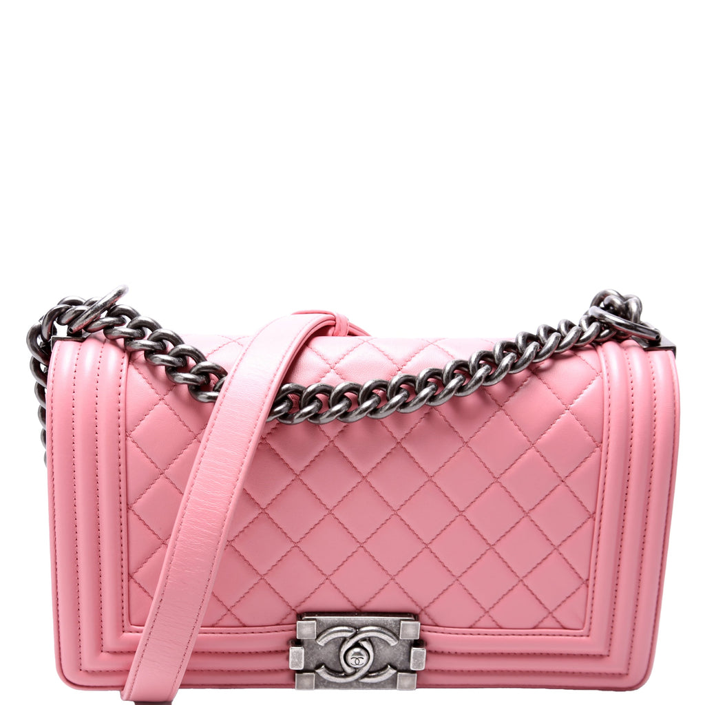 Boy Flap Medium Old Lambskin 15-20M Pink