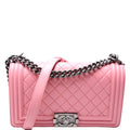 Boy Flap Medium Old Lambskin 15-20M Pink