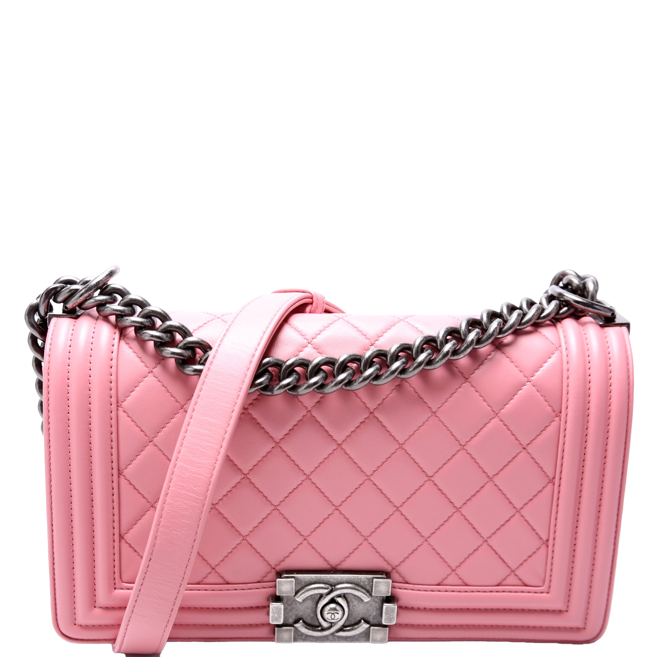 Boy Flap Medium Old Lambskin 15-20M Pink