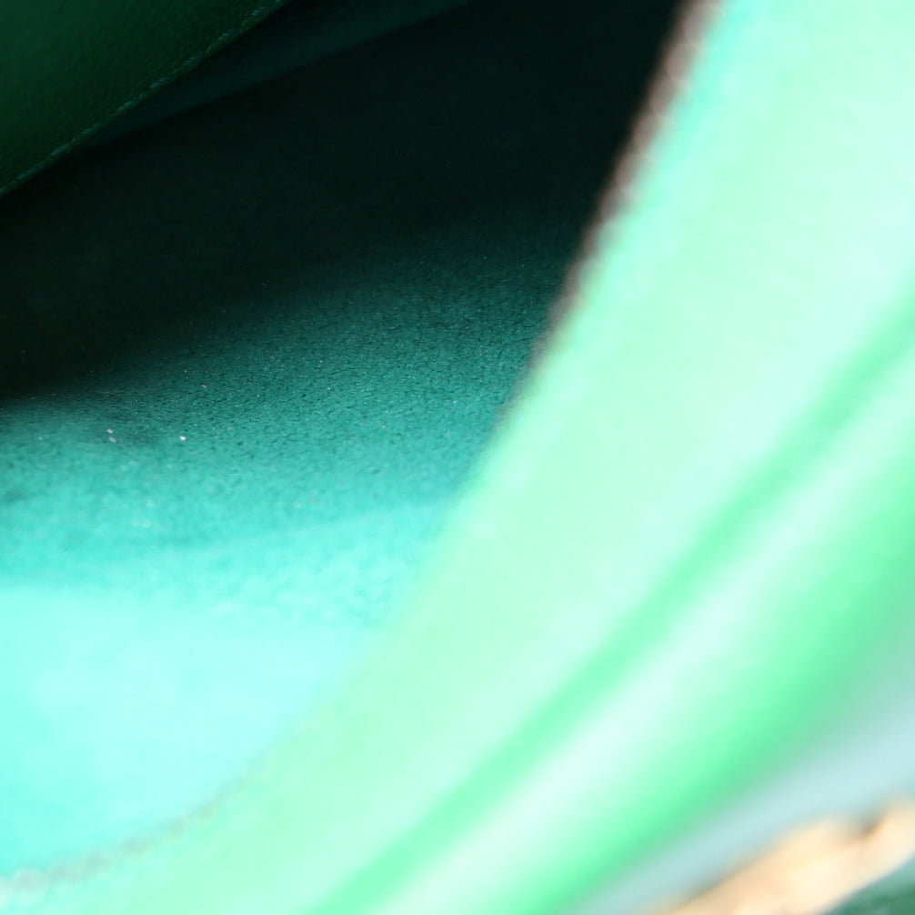 731817 Aphrodite Leather Small Shoulder Bag Green