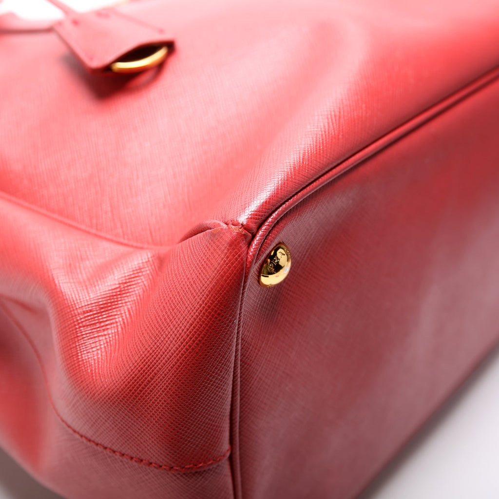 Saffiano Galleria Large Red