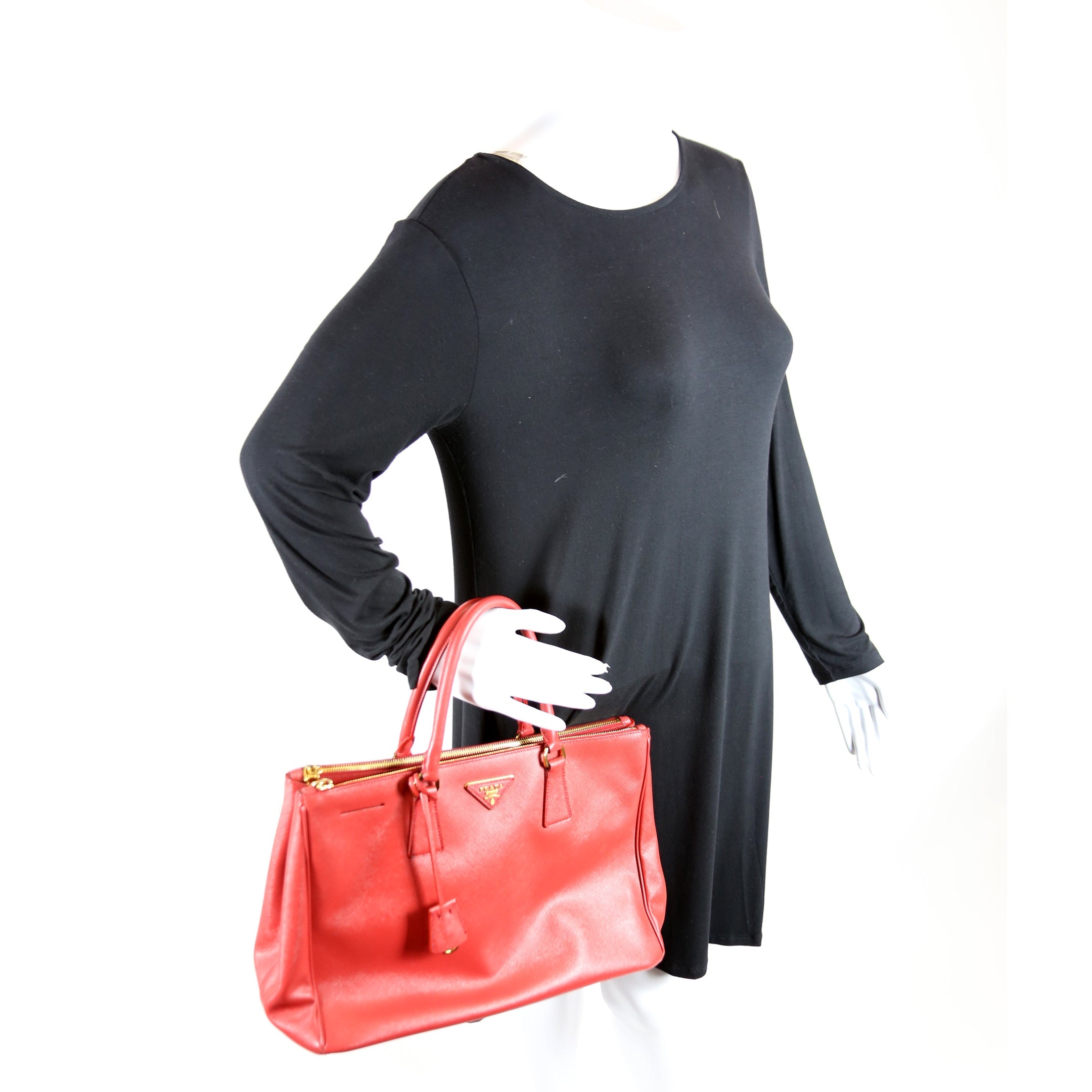 Saffiano Galleria Large Red