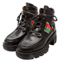 Interlocking GG Ankle Boots Size 38.5 Black