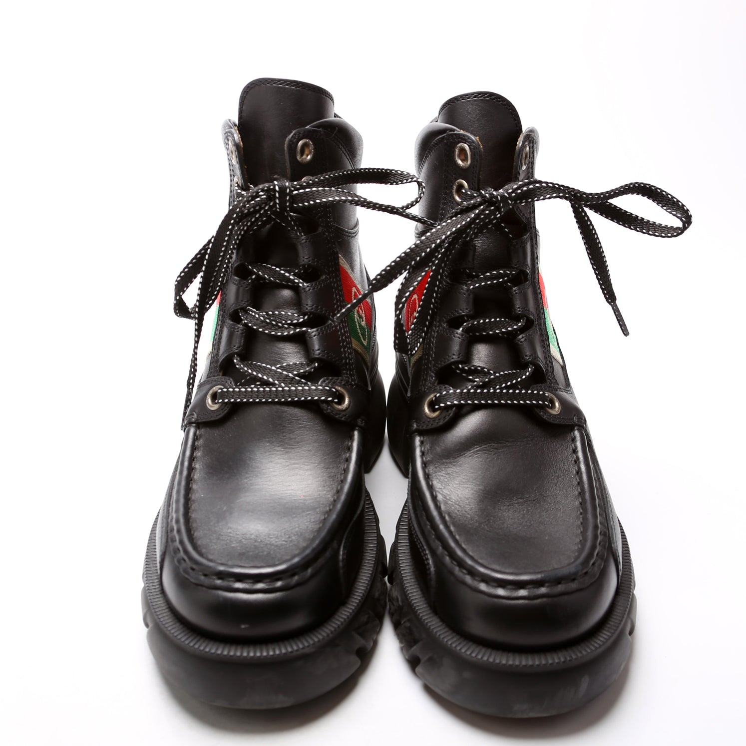 Interlocking GG Ankle Boots Size 38.5 Black