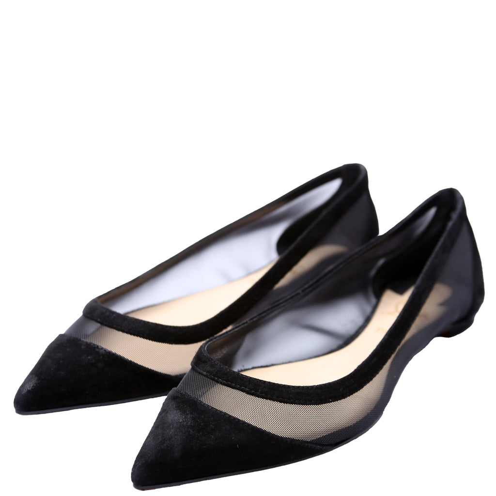 Galativi Flat Suede/Mesh Size 36 Black
