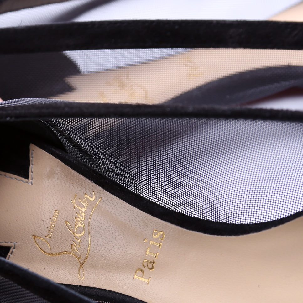 Galativi Flat Suede/Mesh Size 36 Black