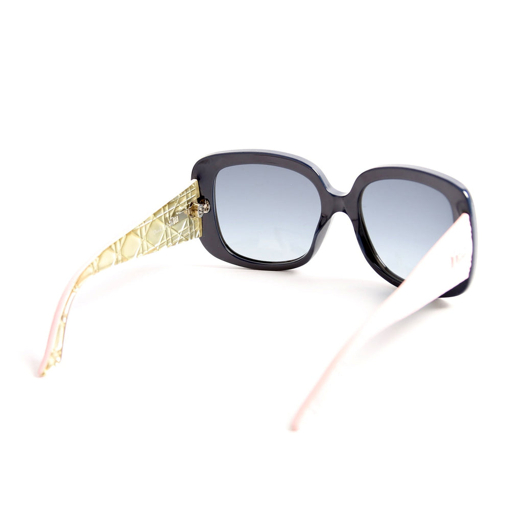 Diorladylady10 Resin Cannage Sunglasses Navy/Pink