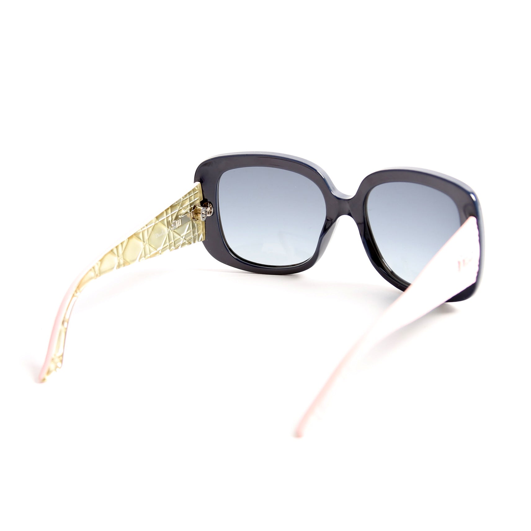 Diorladylady10 Resin Cannage Sunglasses Navy/Pink
