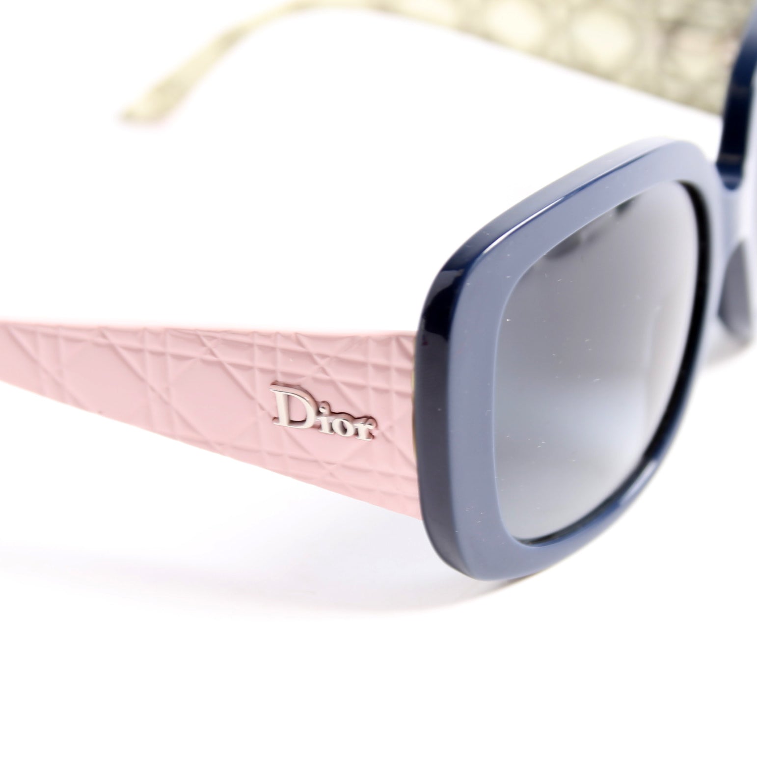 Diorladylady10 Resin Cannage Sunglasses Navy/Pink