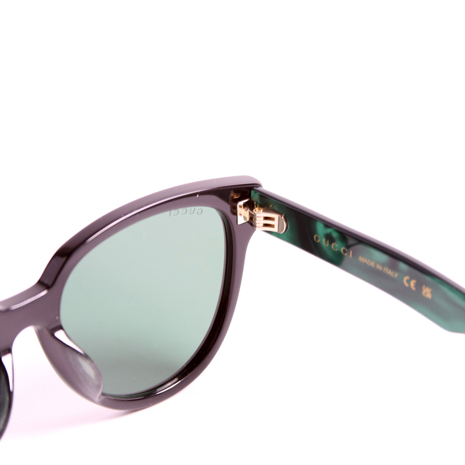 GG0960SA Round Sunglasses Green