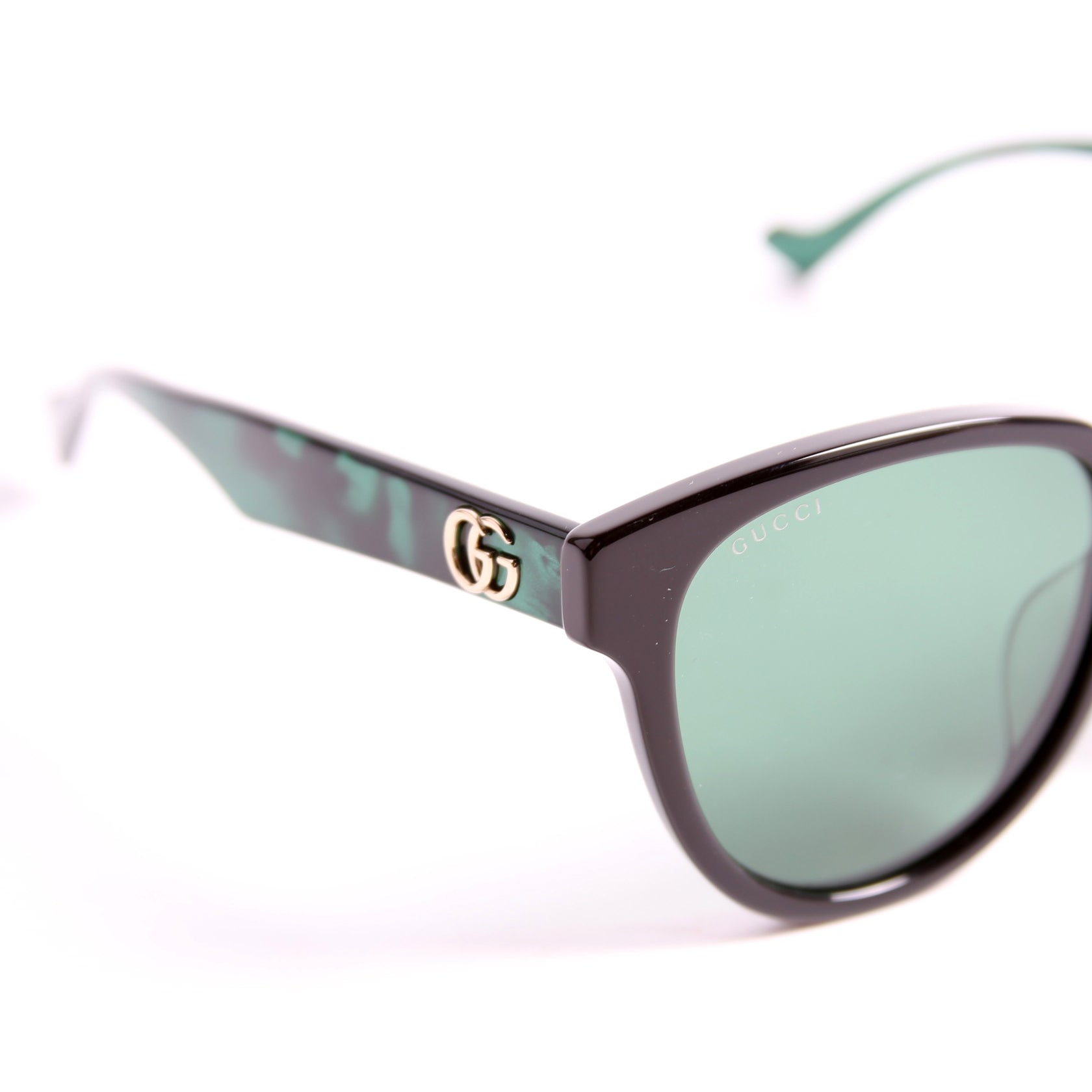 GG0960SA Round Sunglasses Green
