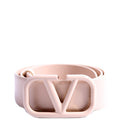 VLogo Thin Leather Belt Size 85/34 Beige