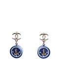 CC Sailing Drop Earrings Navy/Gold