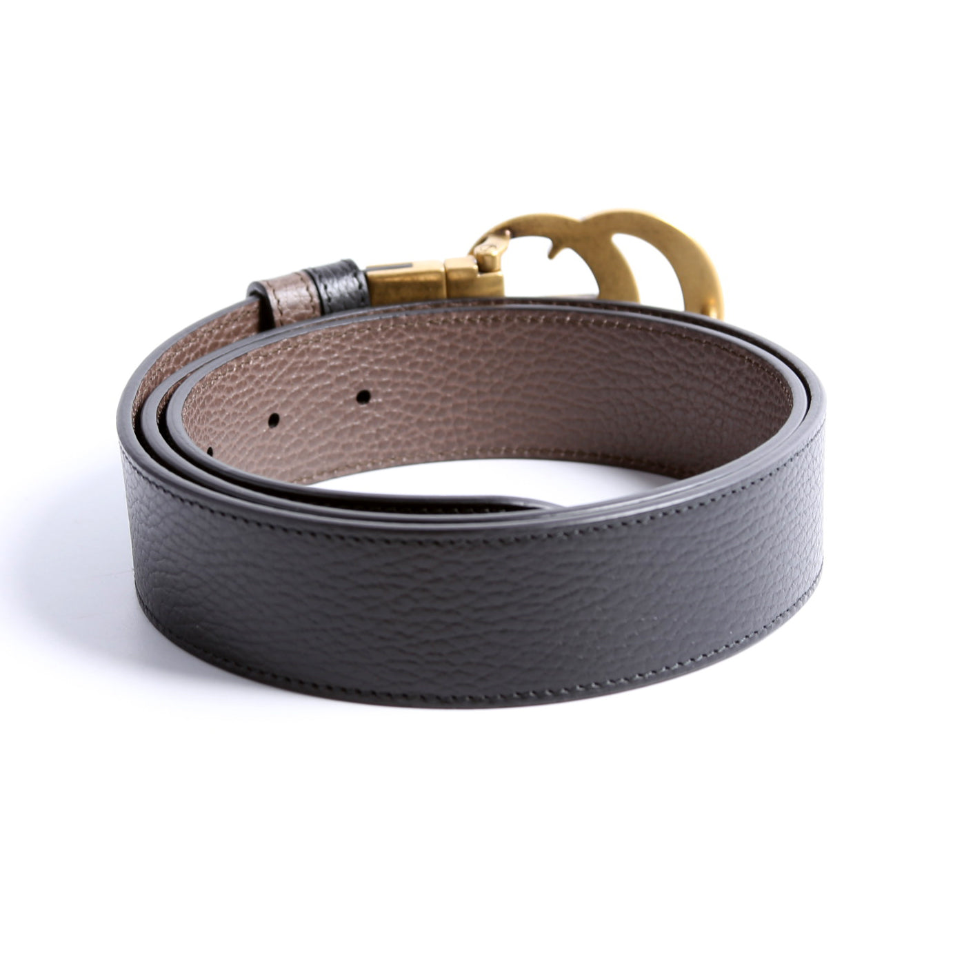 627055 Marmont Reversible Leather Belt Size 100/40 Black/Brown