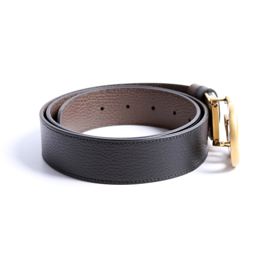 627055 Marmont Reversible Leather Belt Size 100/40 Black/Brown