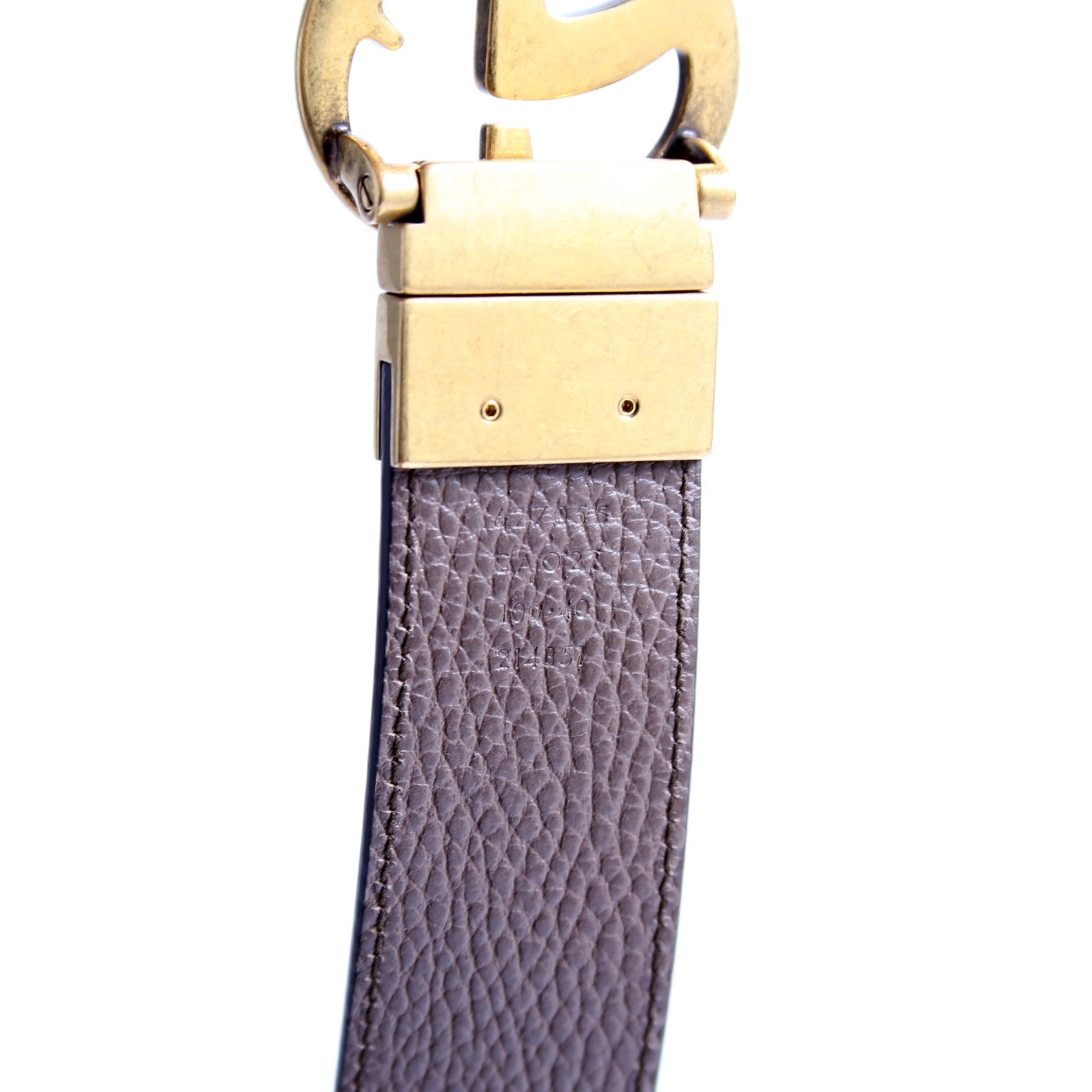 627055 Marmont Reversible Leather Belt Size 100/40 Black/Brown