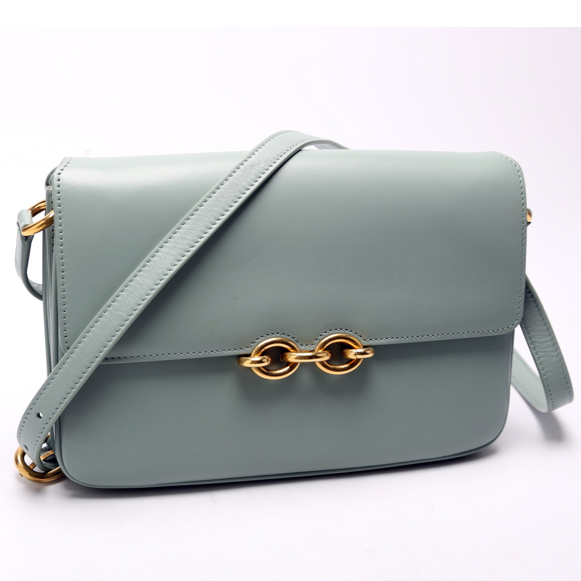 649795 Le Maillon Satchel Sage