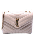 Loulou Satchel Small Beige