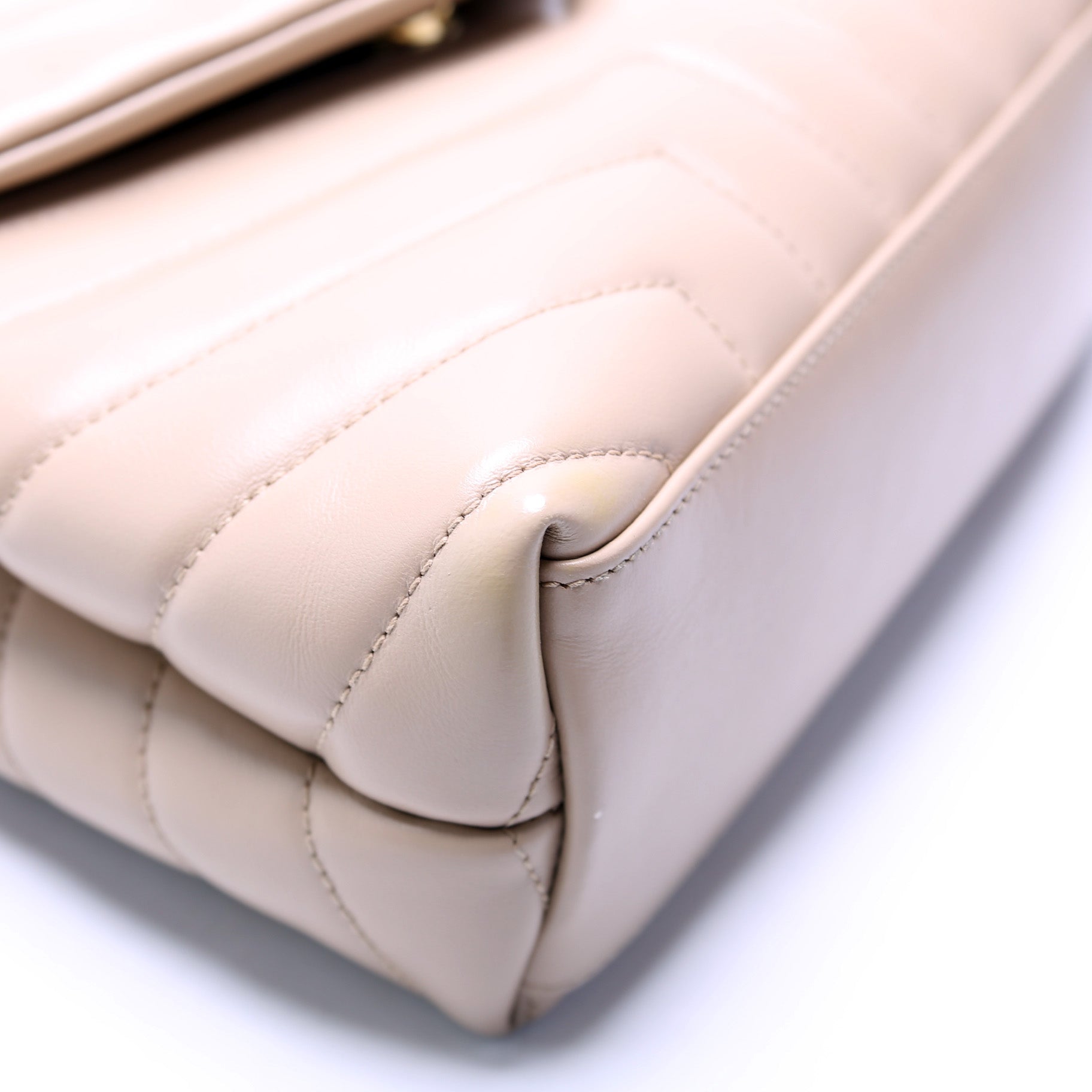 Loulou Satchel Small Beige
