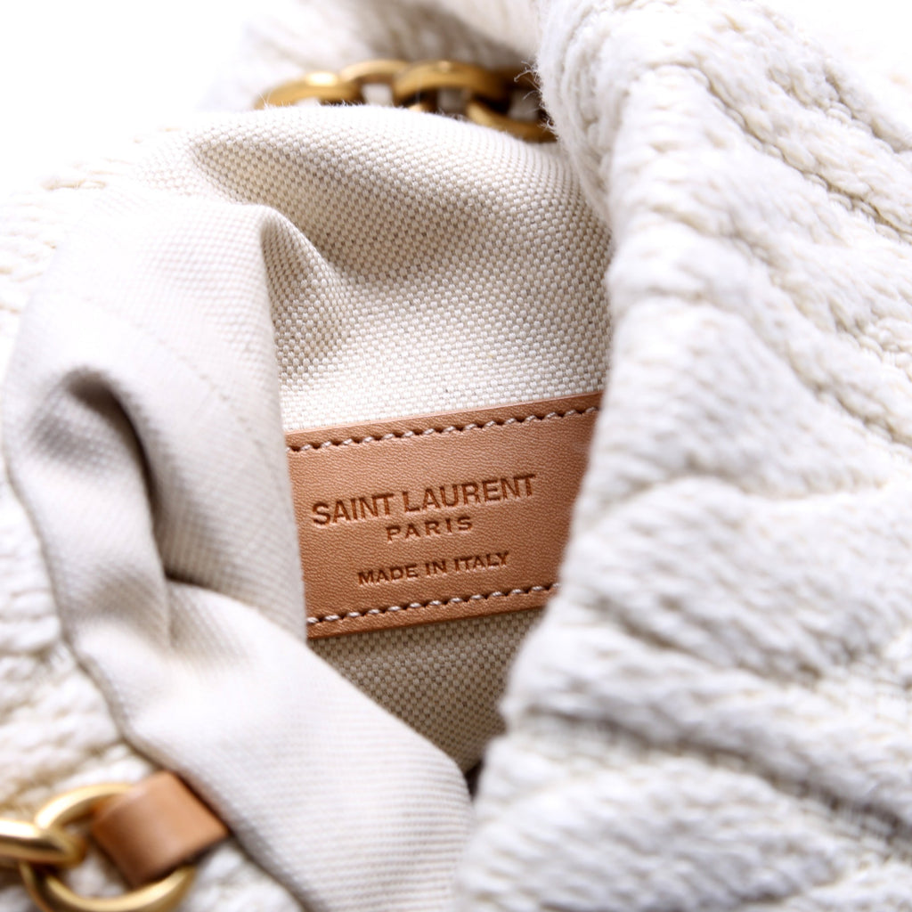 Le Maillon Bucket Knit/Calfskin Beige