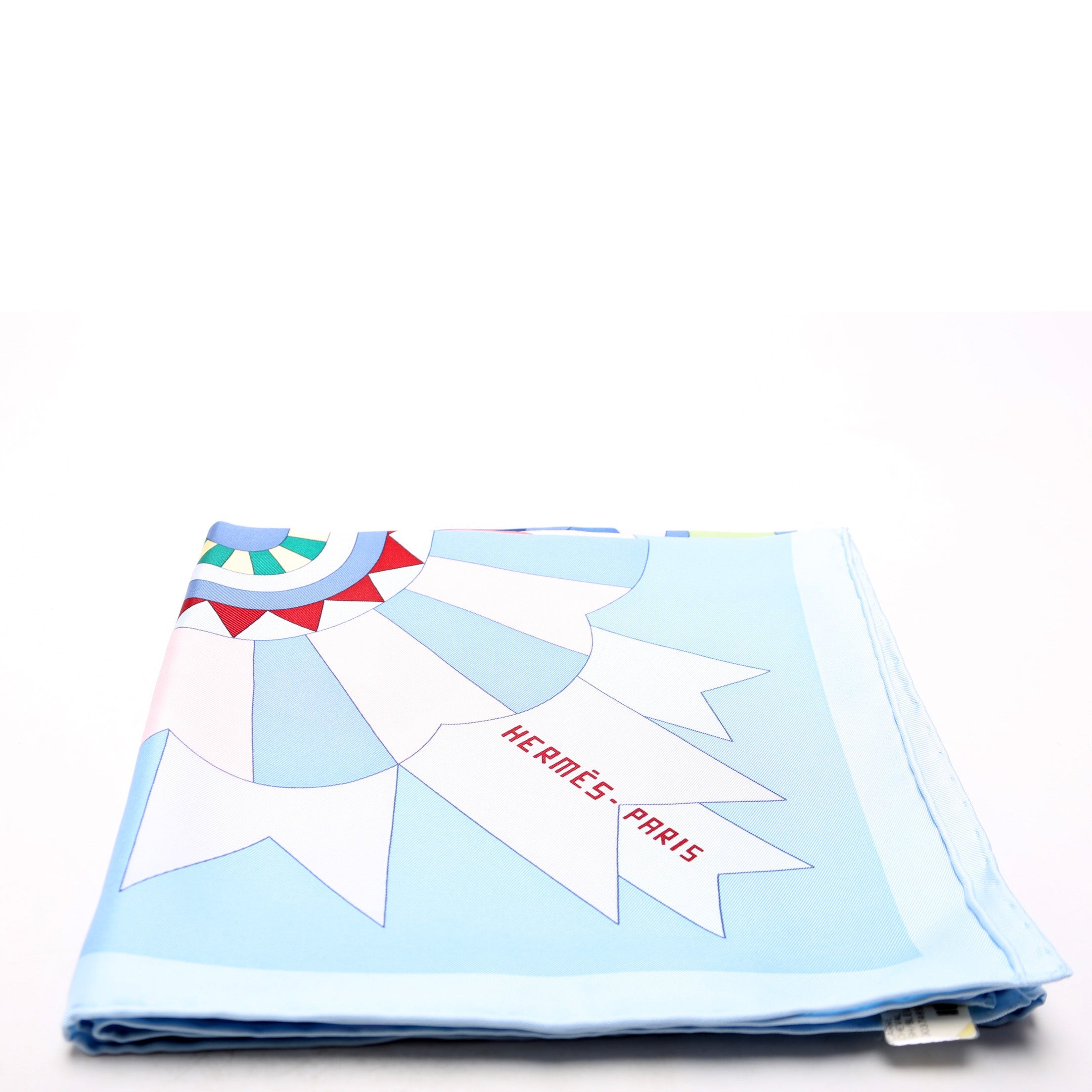 Cheval De Fete 90CM Silk Scarf Blue