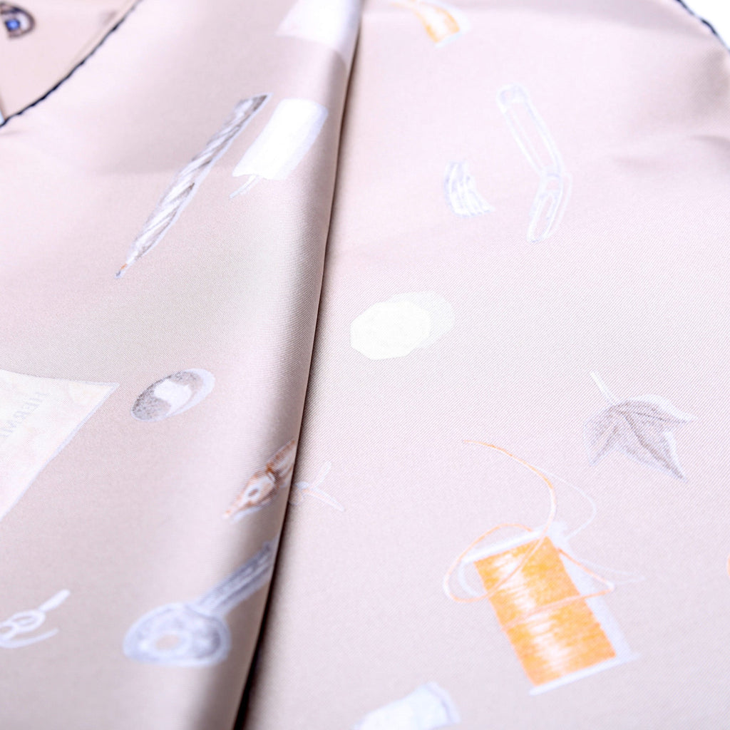 In The Pocket 90CM Silk Scarf Grey