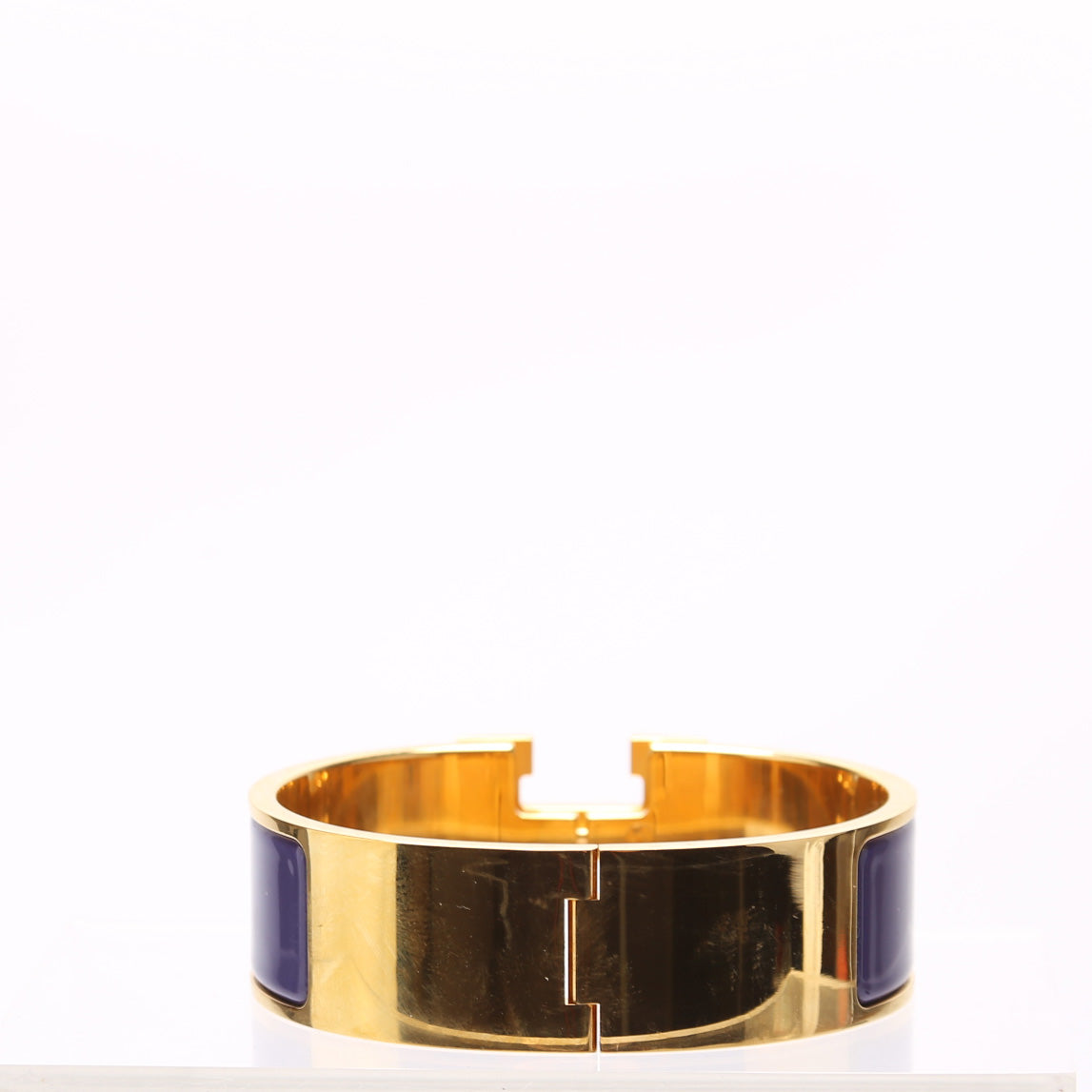 Clic Clac Wide GM Bracelet Purple/Gold