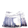 Les Cabanes 140CM Silk Scarf Blue