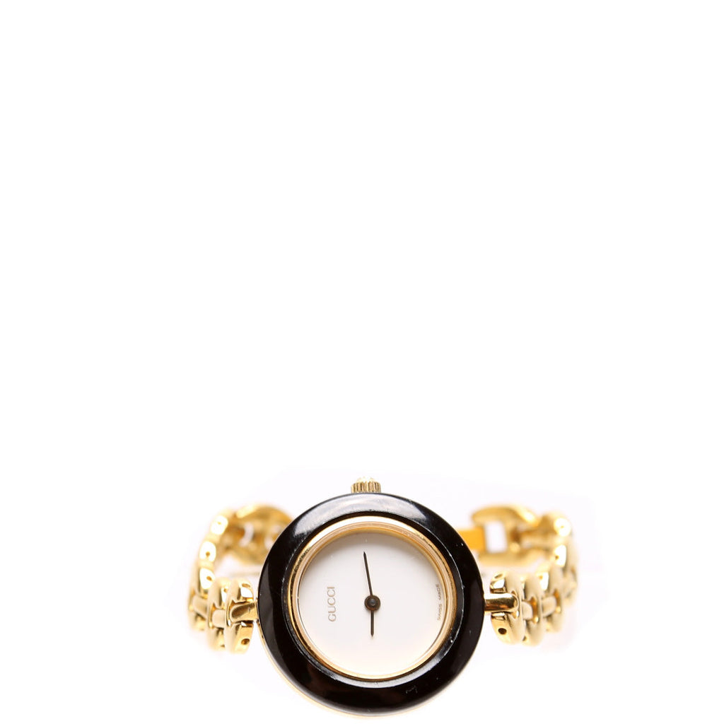 Chain Link Interchangeable Bezel Vintage Watch Gold