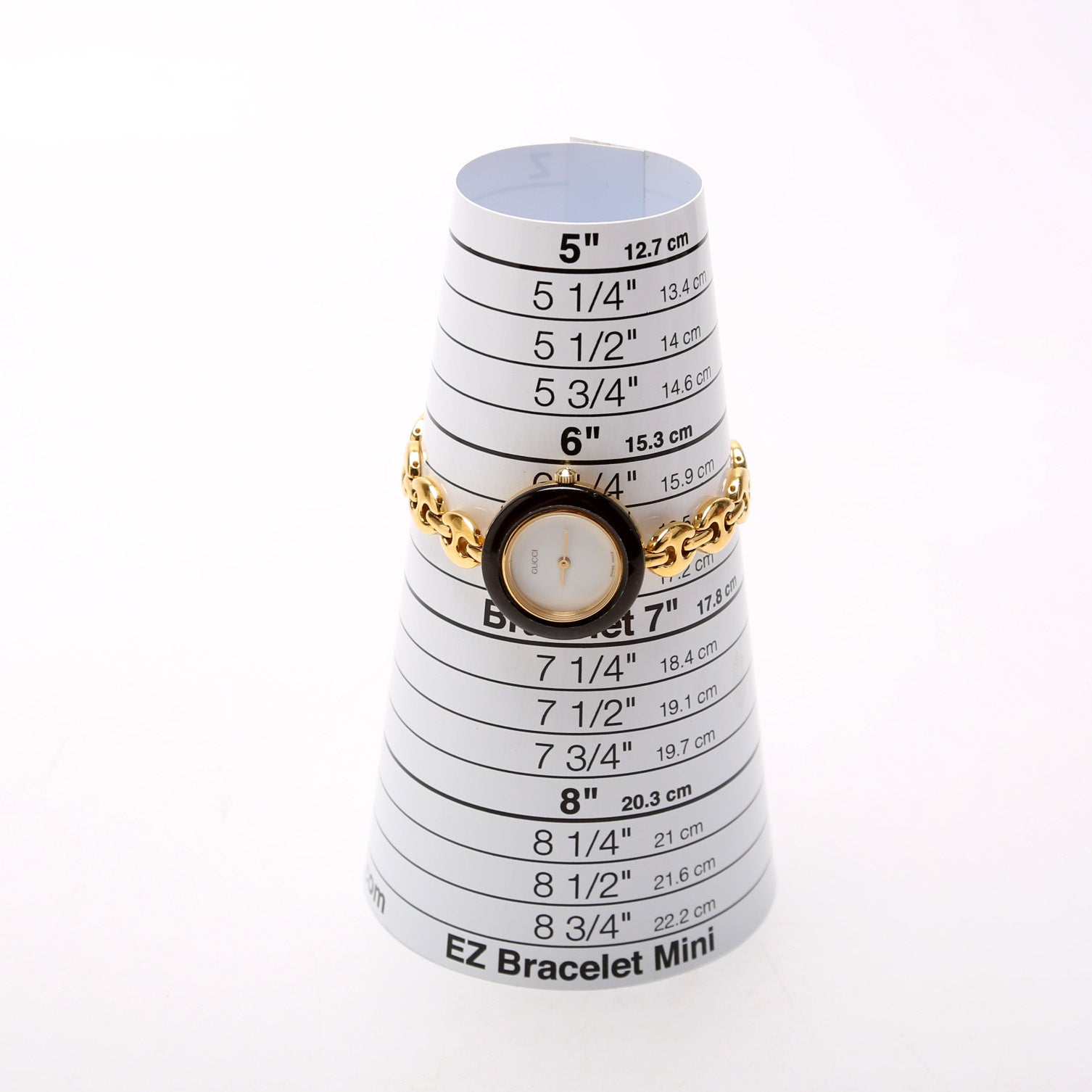 Chain Link Interchangeable Bezel Vintage Watch Gold
