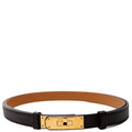 Kelly 18 Epson Leather Adjustable Belt 24-39in Black