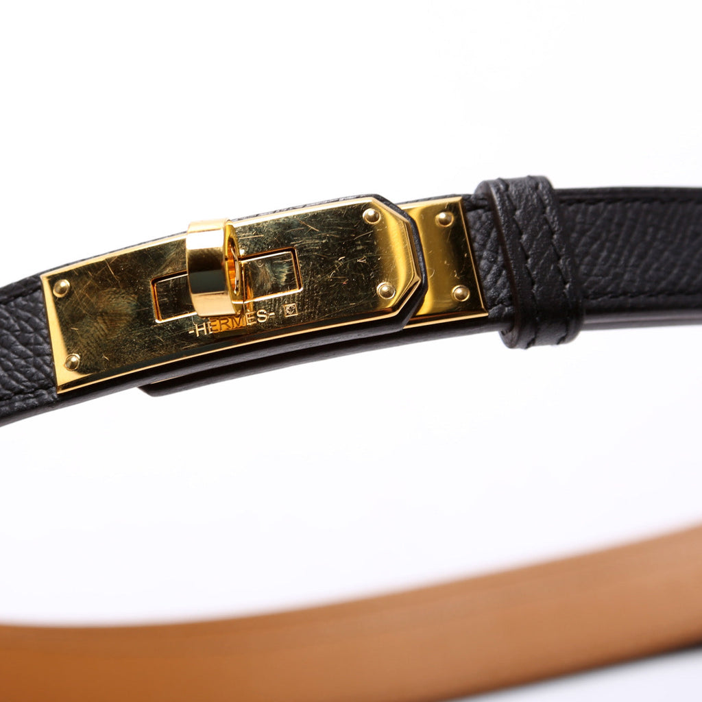 Kelly 18 Epson Leather Adjustable Belt 24-39in Black