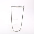 Box Chain Stainless Necklace Grey