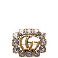 GG Marmont Crystal Brooch Gold