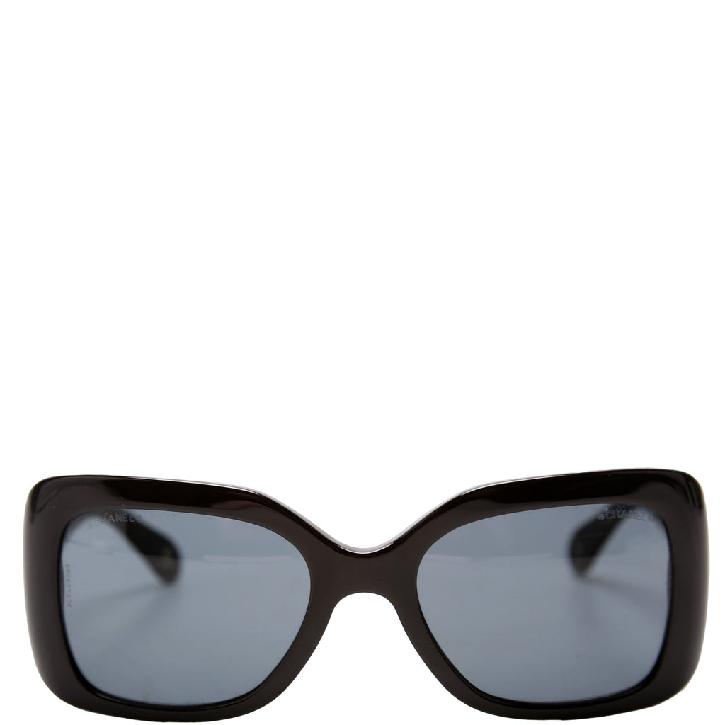 5019 CC Quilted Acetate Sunglasses Black