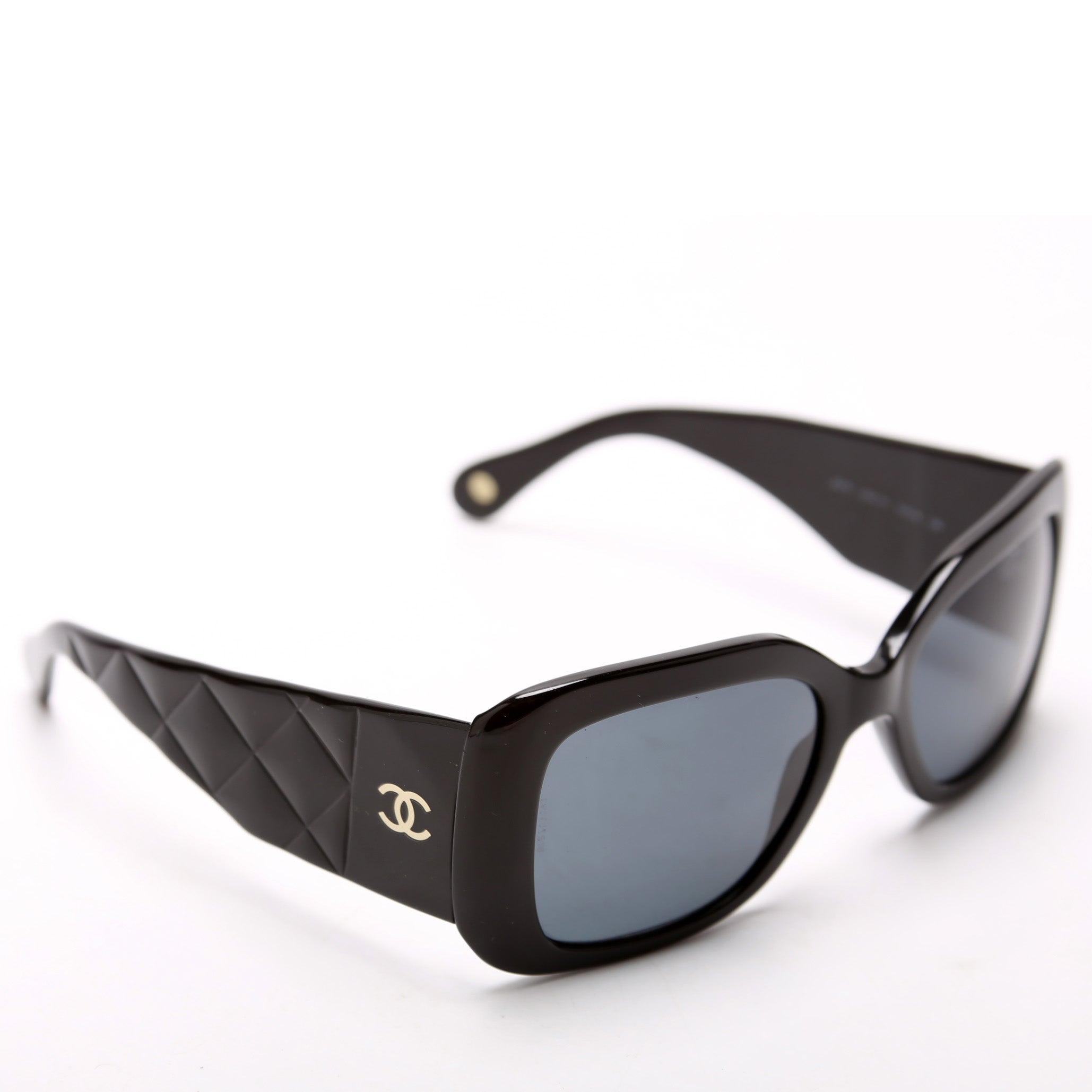 5019 CC Quilted Acetate Sunglasses Black