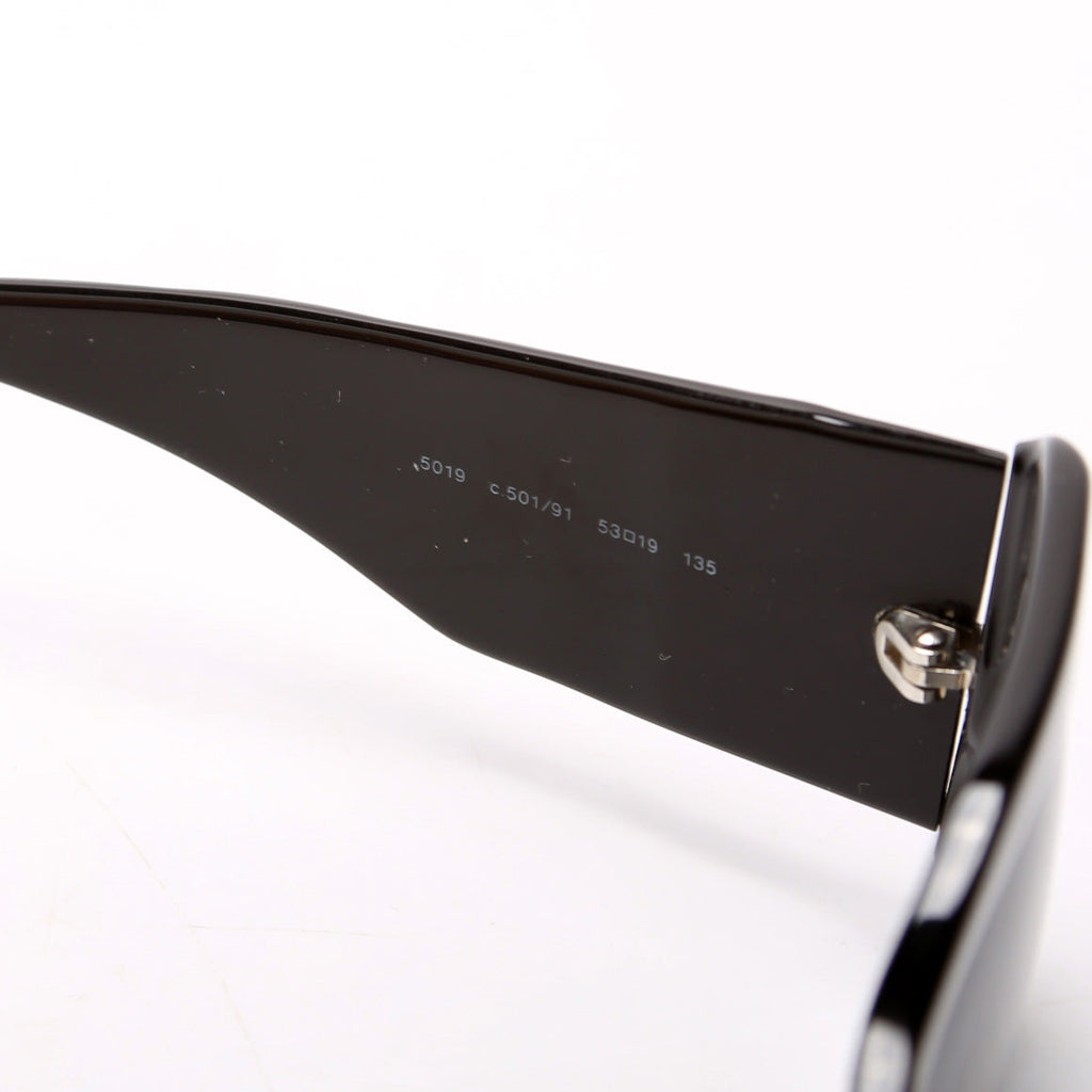5019 CC Quilted Acetate Sunglasses Black