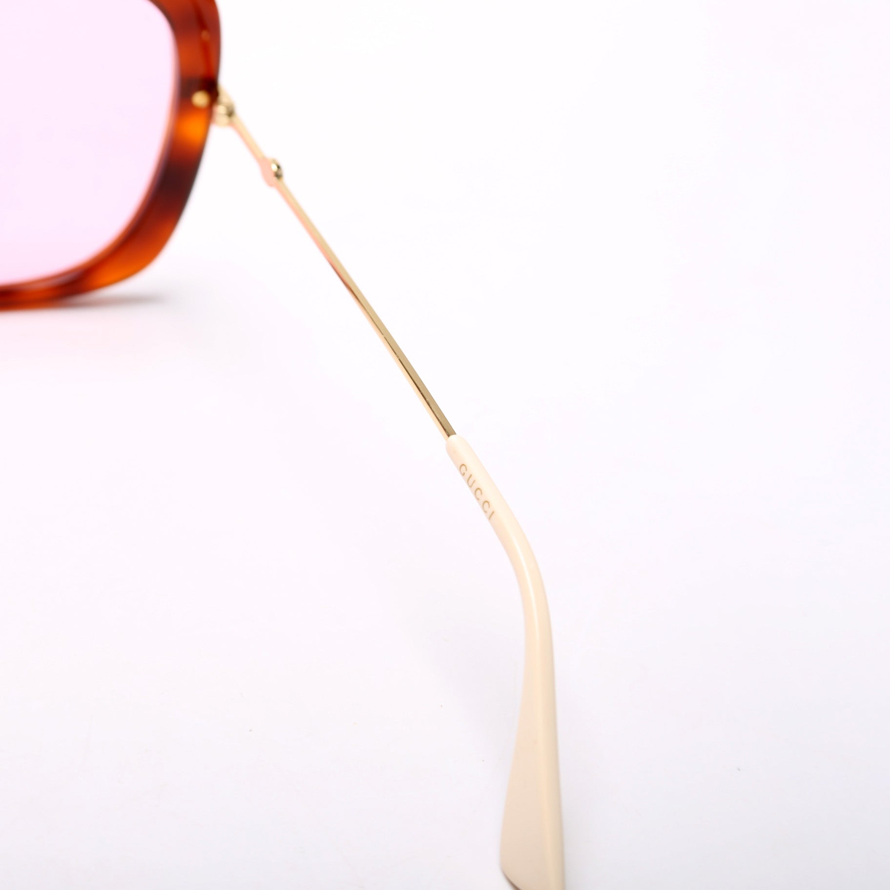 GG0511SA Square Sunglasses Brown/Pink