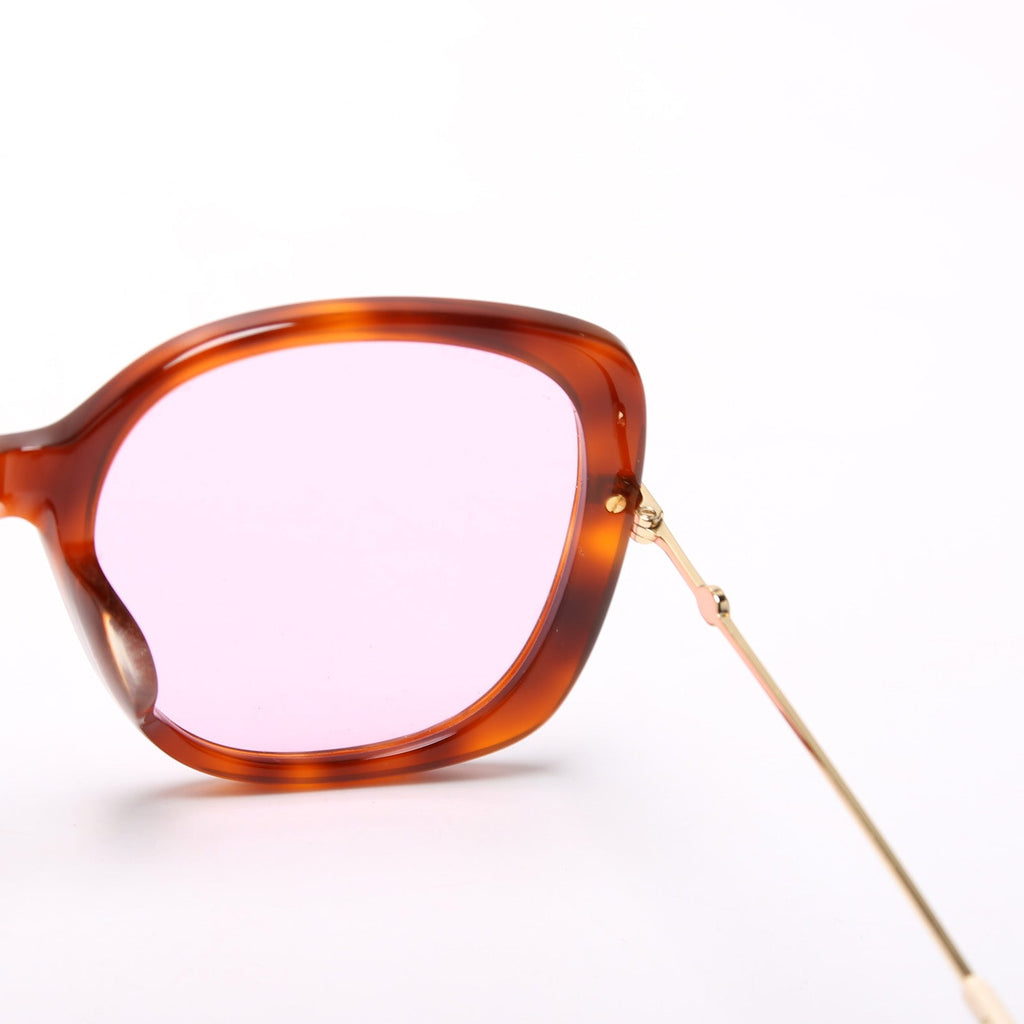 GG0511SA Square Sunglasses Brown/Pink