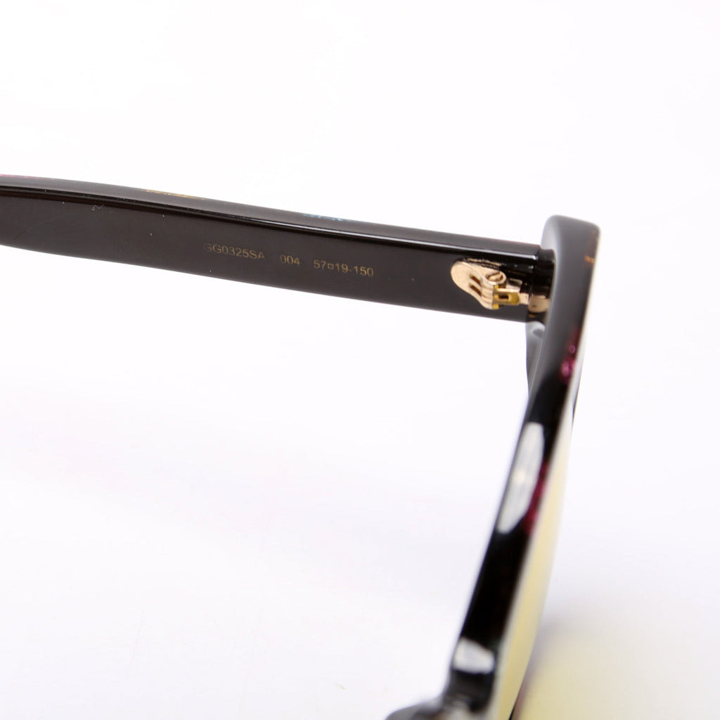 GG0325SA Round Cat Eye Glitter Sunglasses Multicolor/Yellow