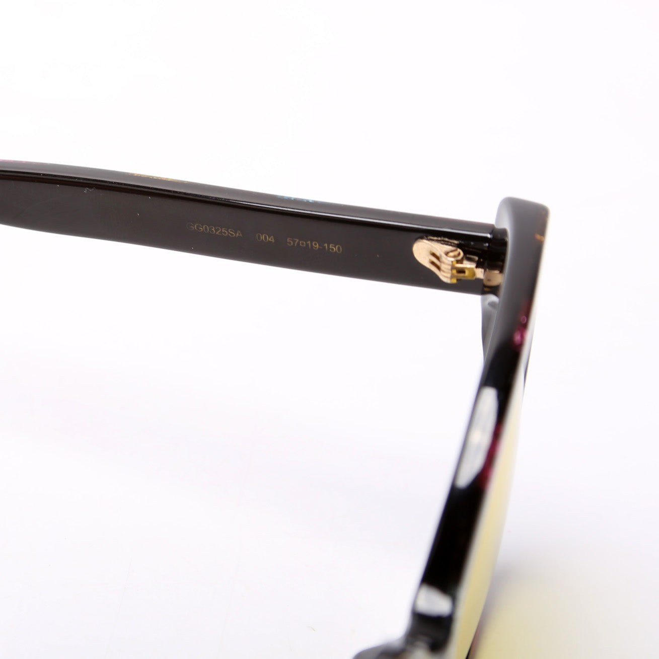 GG0325SA Round Cat Eye Glitter Sunglasses Multicolor/Yellow