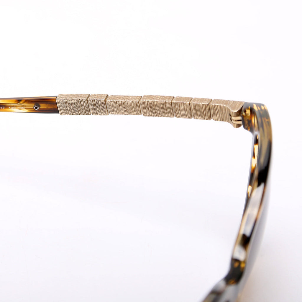 5307-B CC Crystal Baguette Sunglasses Brown/Gold