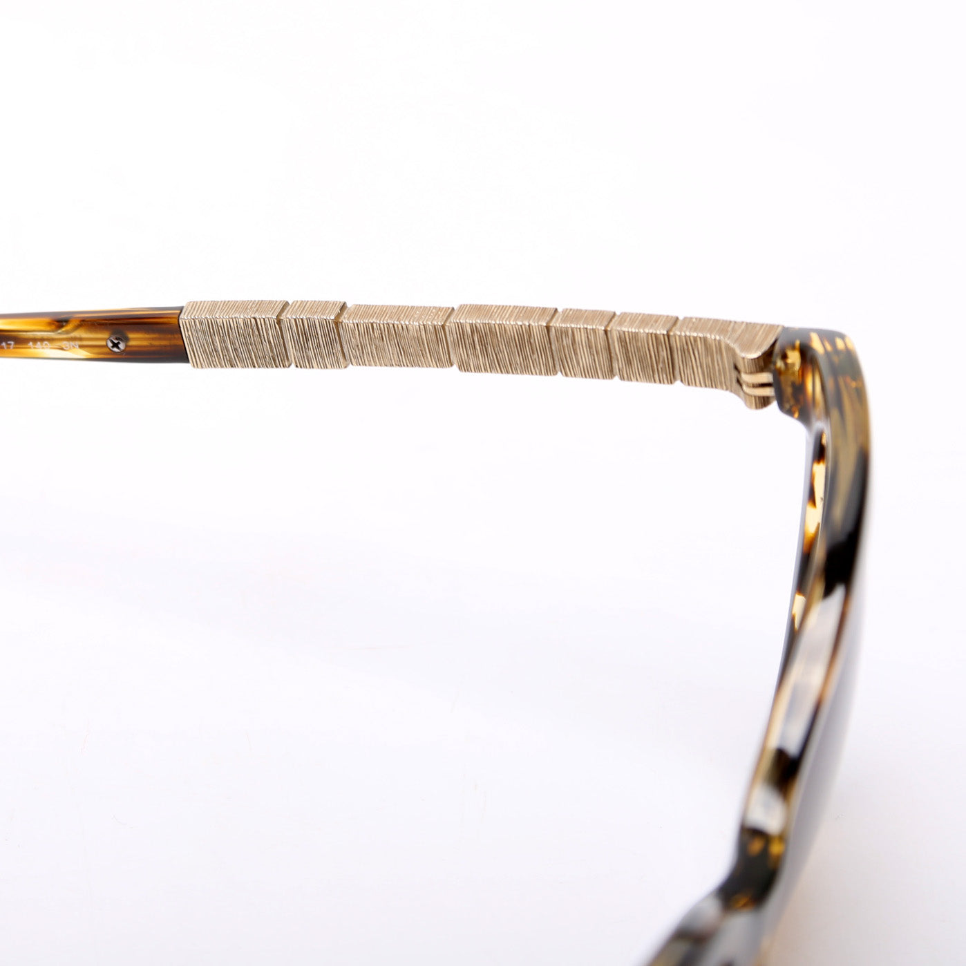 5307-B CC Crystal Baguette Sunglasses Brown/Gold