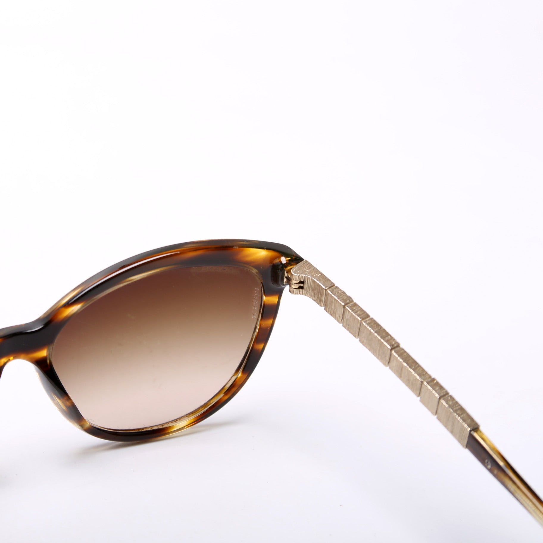 5307-B CC Crystal Baguette Sunglasses Brown/Gold