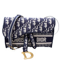 Slim Saddle Belt Bag Oblique Navy