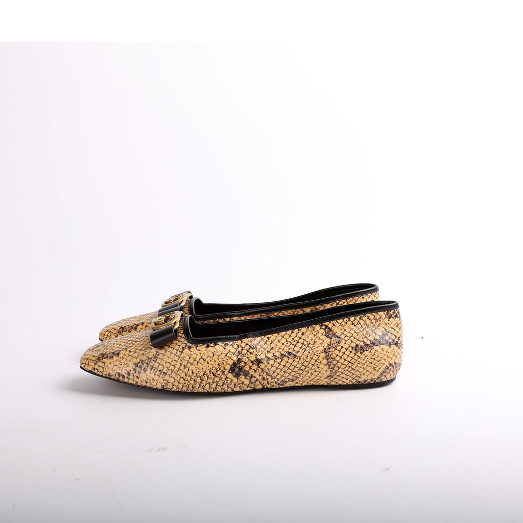 Gucci Python Ballet Flats Size 40.5