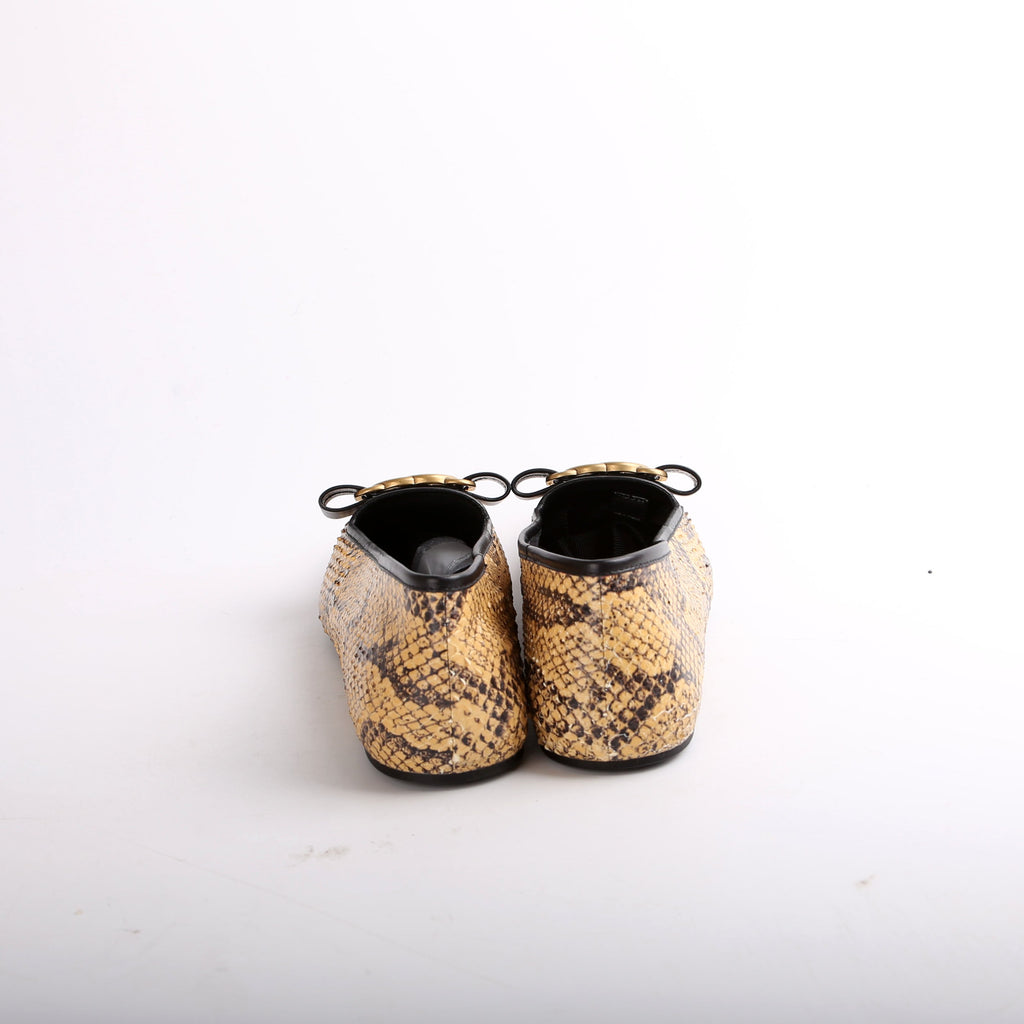 Gucci Python Ballet Flats Size 40.5