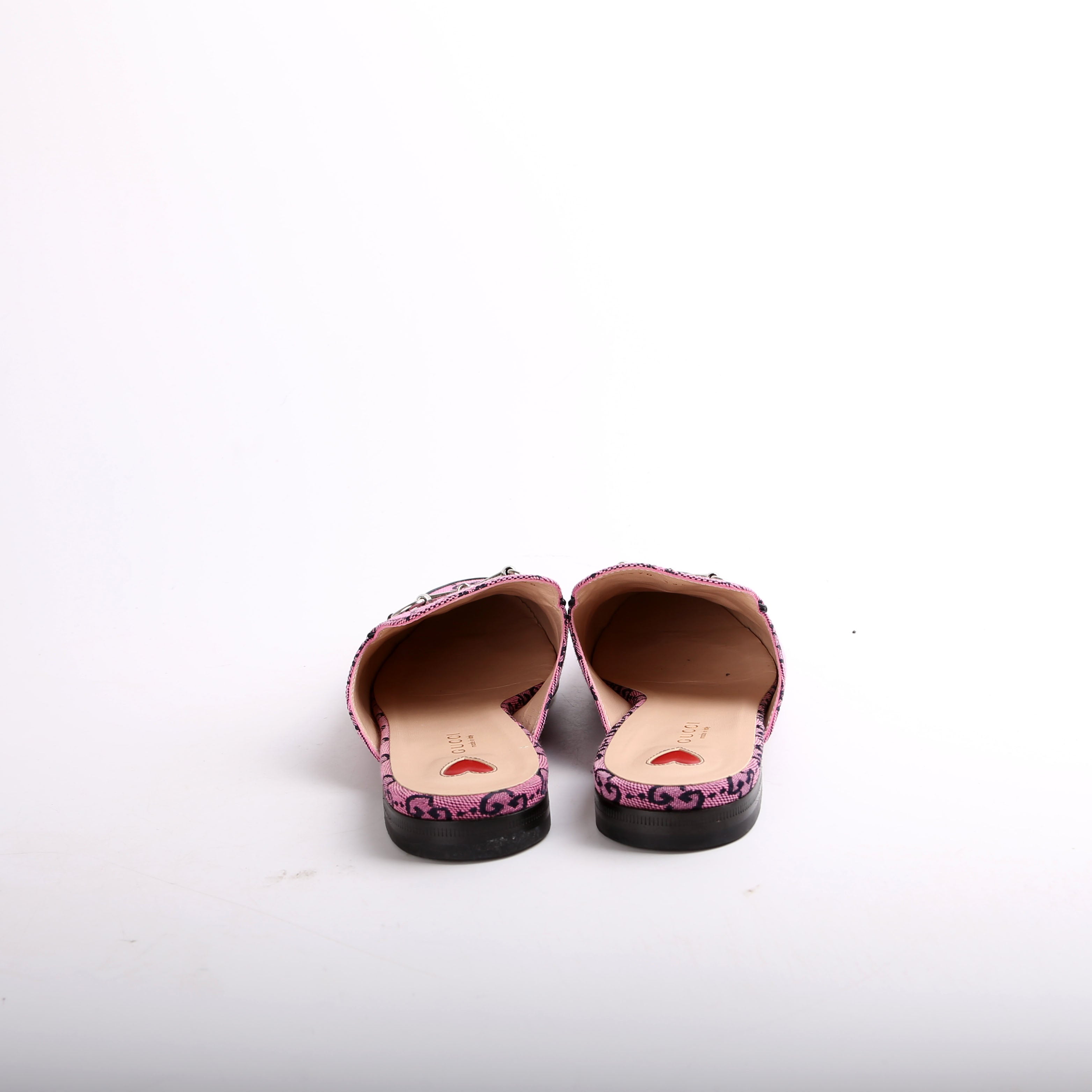 Gucci GG Canvas Princetown Mules Size 39.5