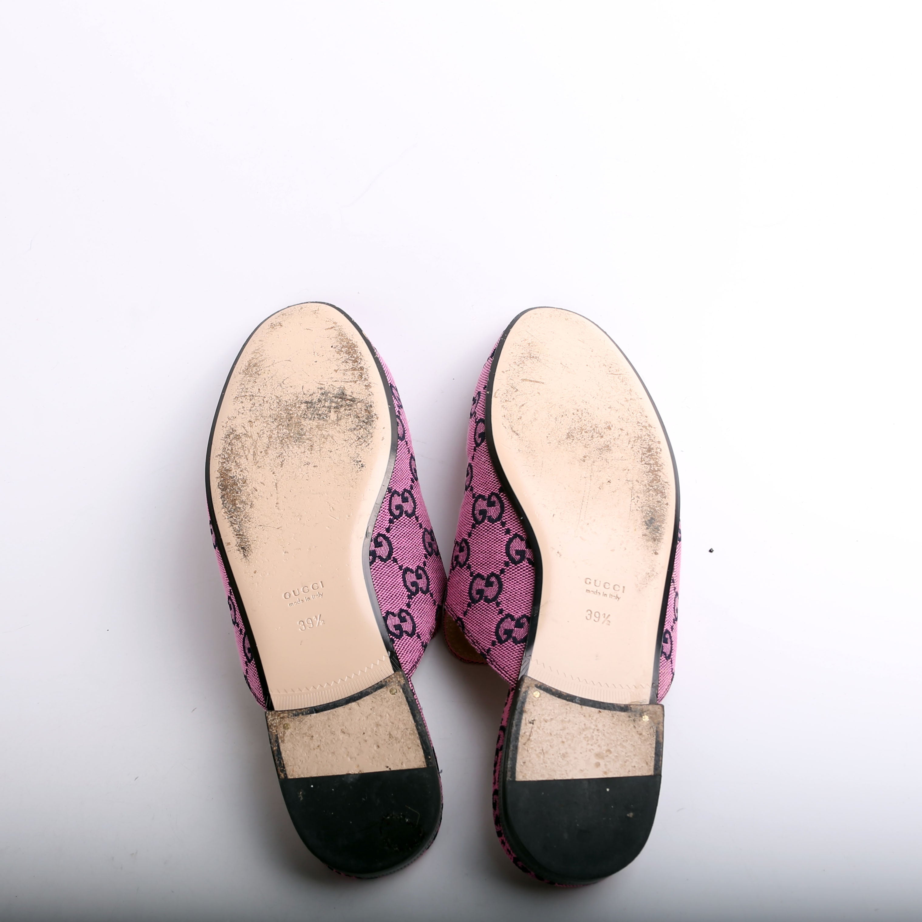 Gucci GG Canvas Princetown Mules Size 39.5